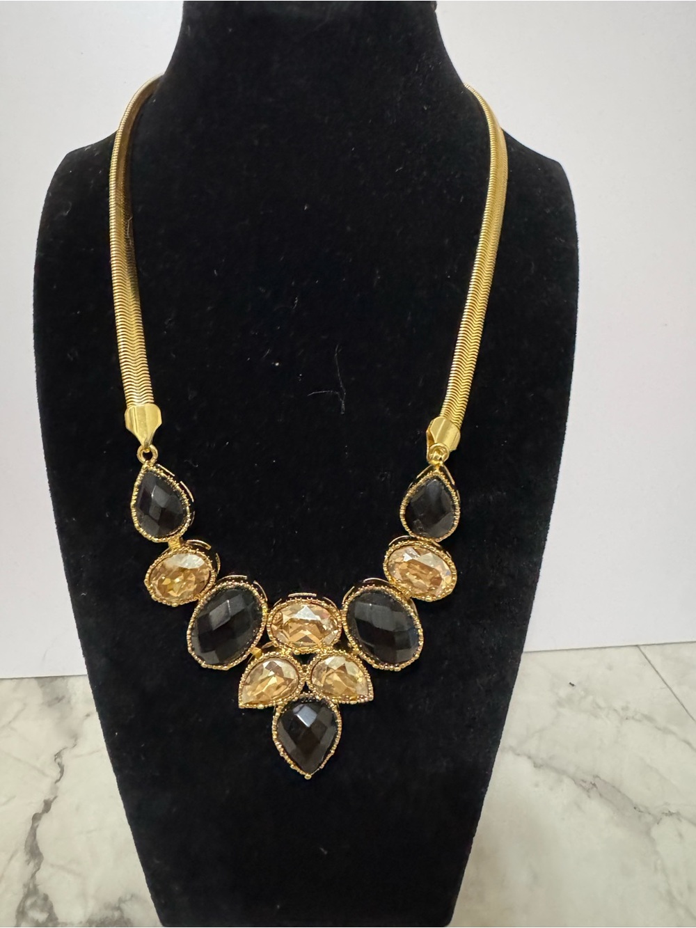 Black and gold necklace
